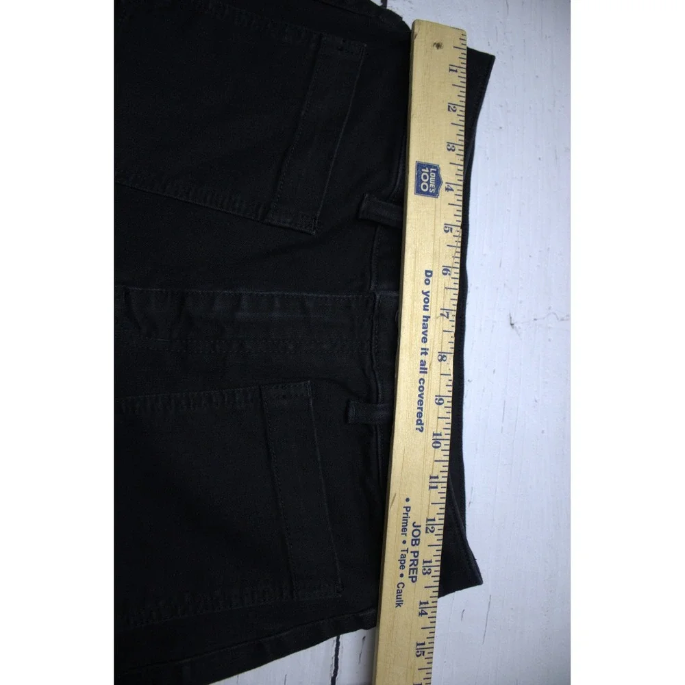 Quince Bella Stretch Wide Leg Jeans Black 27 High Rise Organic Cotton